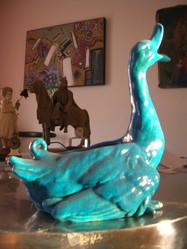 ceramique de Lachenal canard - Forest Antiquits