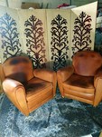 Fauteuil CLUB de couleur FAUVE 1950 1960