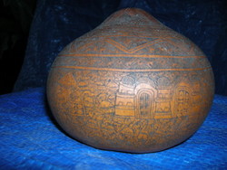Coloquinte sculpte - Forest Antiquits